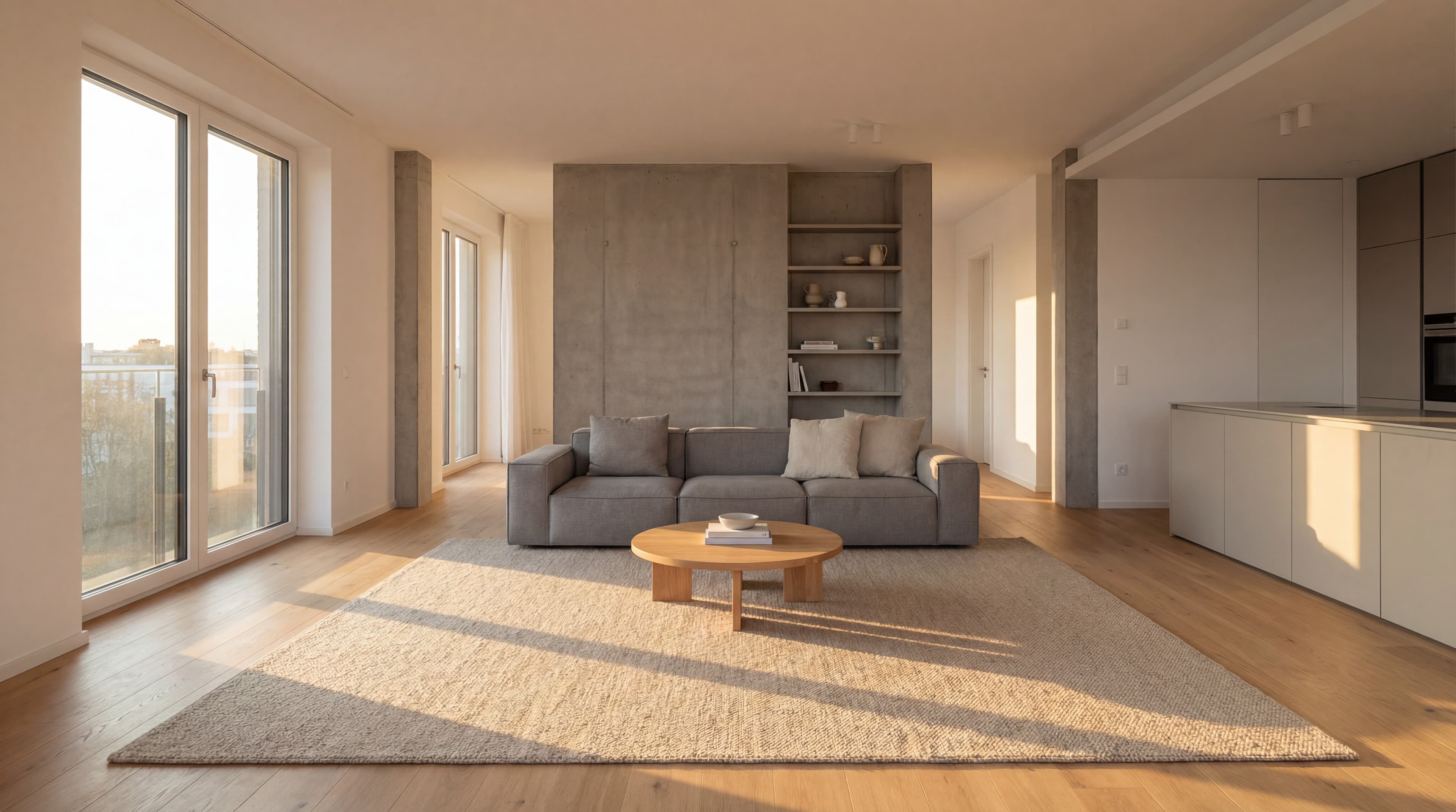Modern German apartment interior visualization